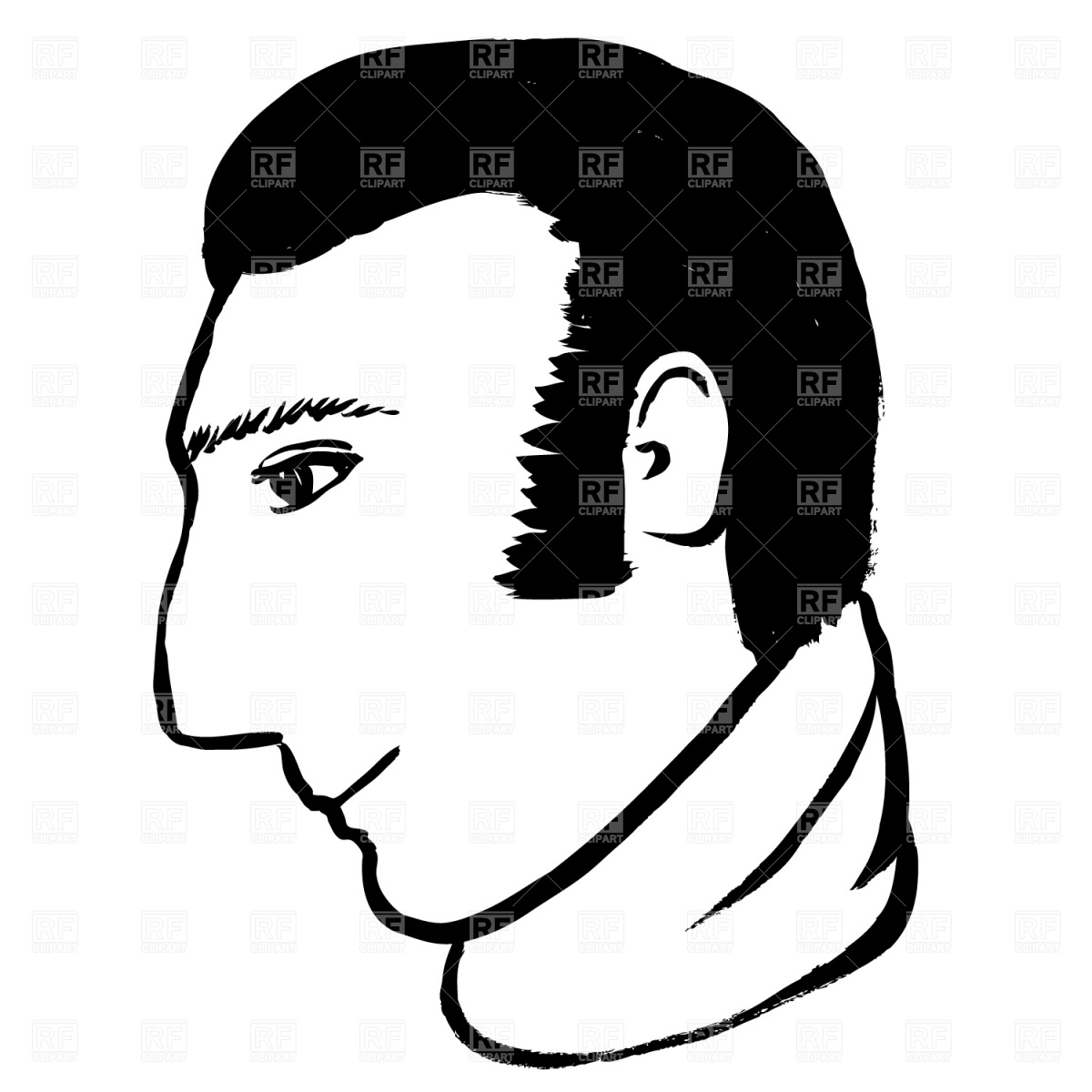 1200x1200 Portrait Vector Images Illustrations Vector Graphics Rfclipart