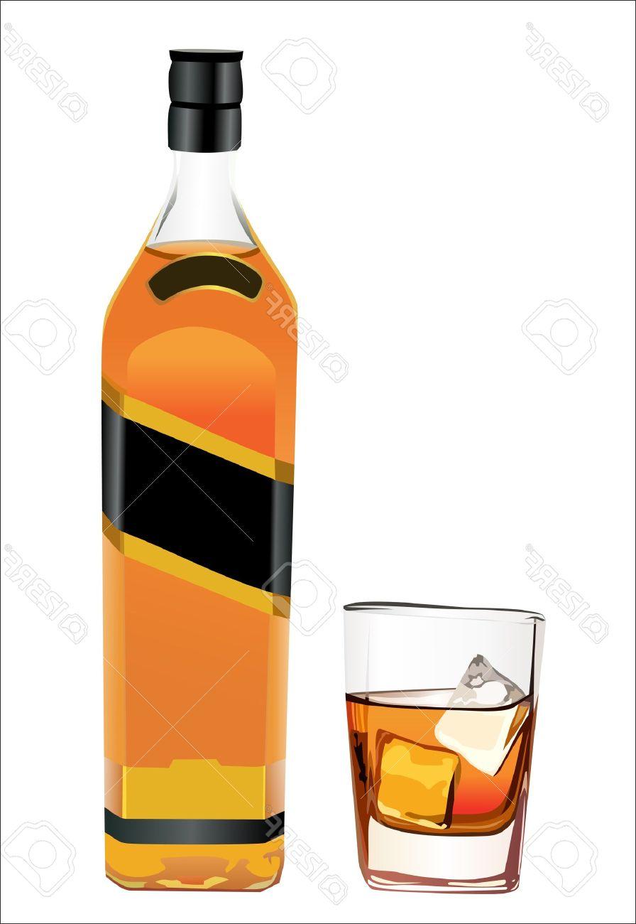 Whiskey Bottle Vector