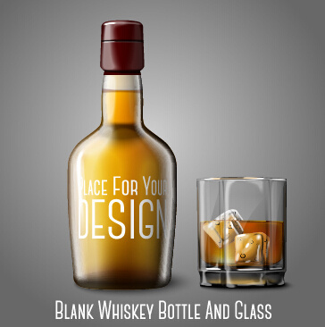 364x366 Whiskey Bottle Free Vector Download