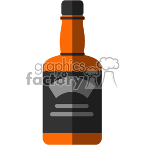 300x300 Vector Whiskey Bottle Flat Design With Shadow
