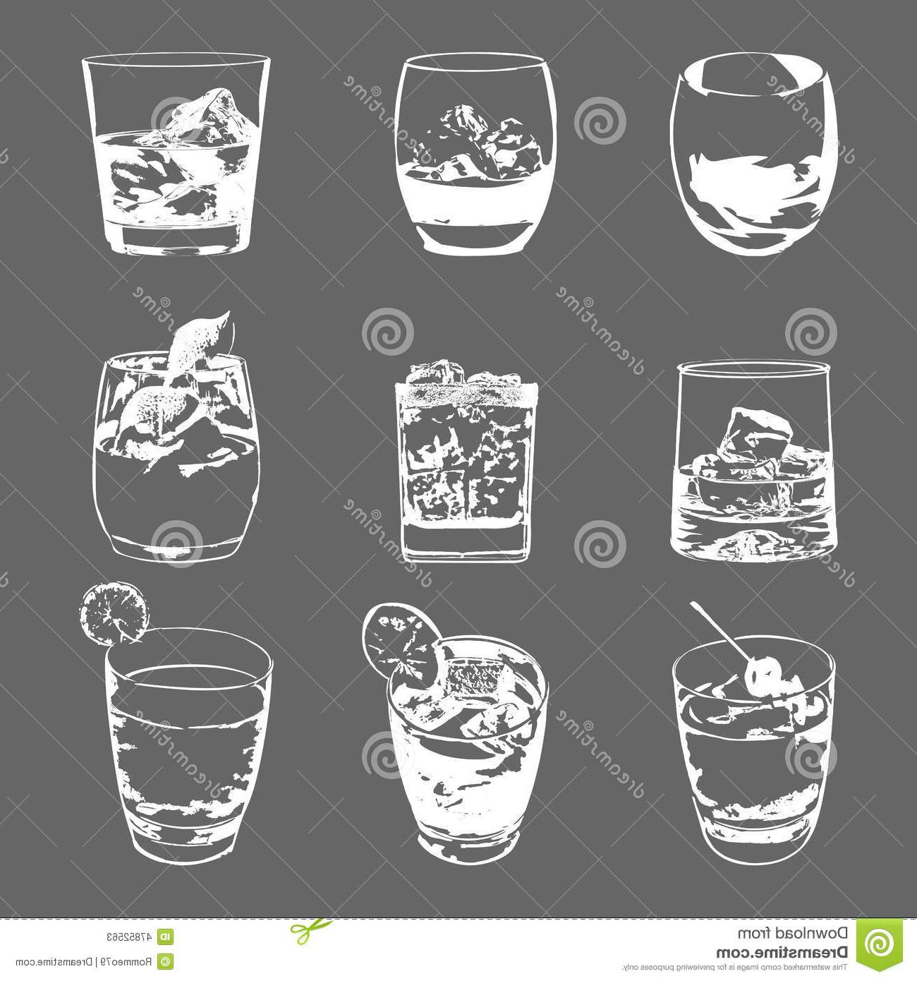 Best Whiskey Glass Set Vector Cdr Vector Images Design 1300x1390 Best Whiskey Glass Set Vector Cdr Vector Images Design