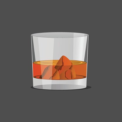 Whiskey Glass And Whiskey, Vector Premium Clipart 416x416 Whiskey Glass And Whiskey, Vector Premium Clipart