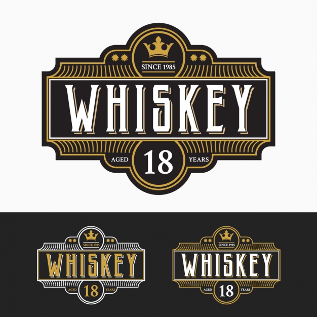 626x626 Whiskey Labels Collection Vector Free Download