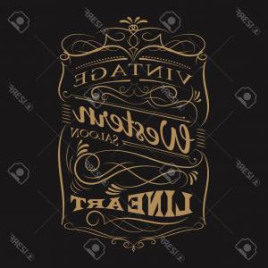 300x300 Photostock Vector Vintage Ornament Western Design Template