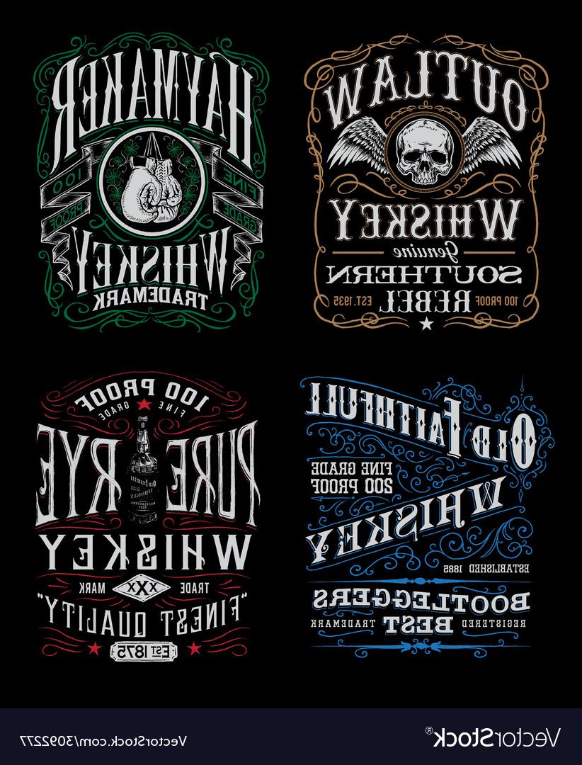 822x1080 Best Whiskey Logos Vector Design Free Vector Art, Images