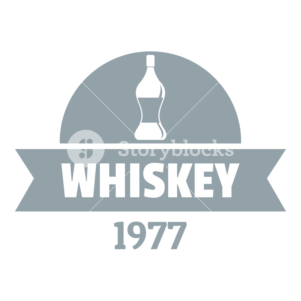 1000x1000 Bottle Whiskey Logo Simple Illustration Of Bottle Whiskey Vector