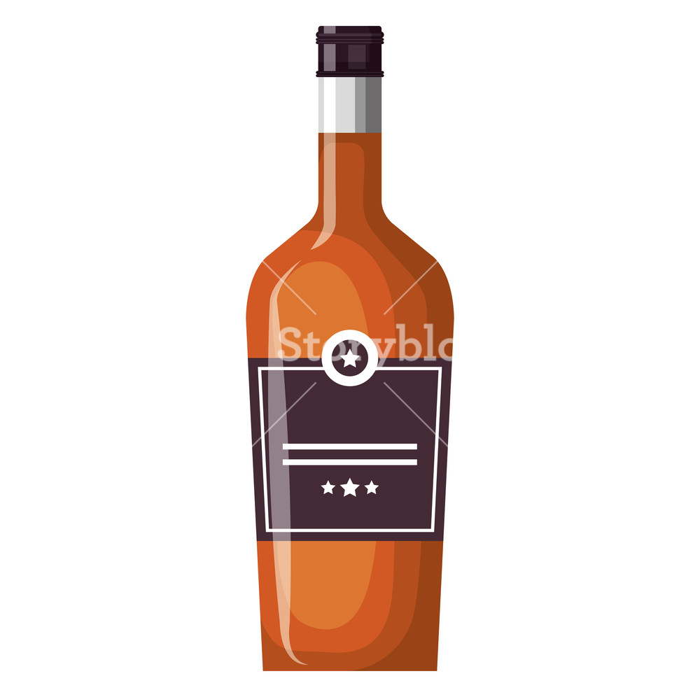1000x996 Whiskey Bottle Drink Icon Vector Illustration Design Royalty Free