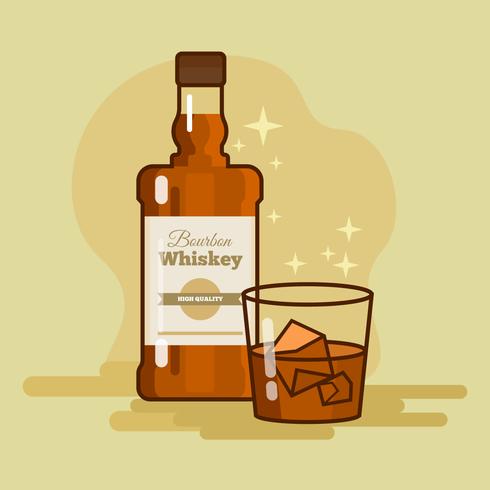 490x490 Bourbon Whiskey Vector Illustration
