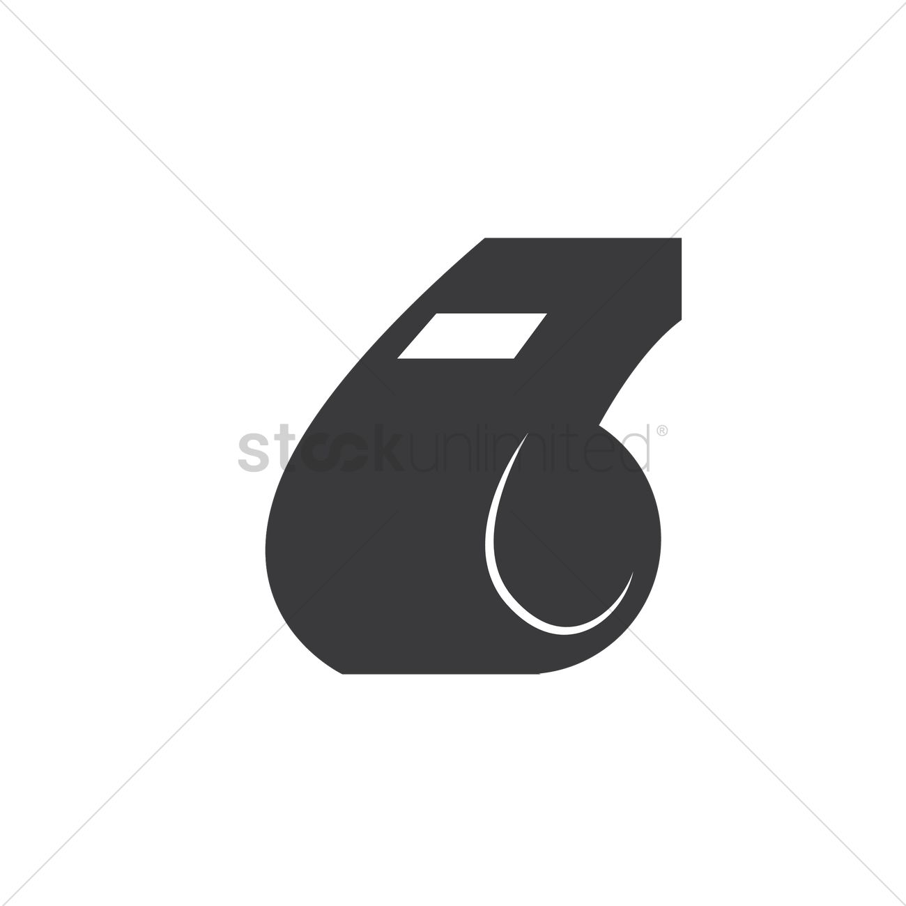 Whistle Vector Image 1300x1300 Whistle Vector Image