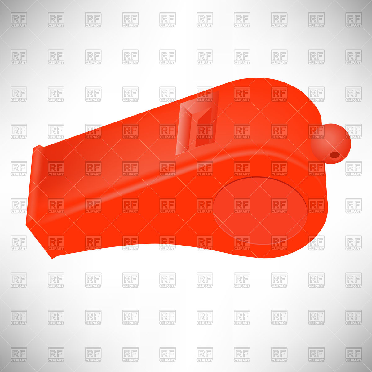 Red Plastic Whistle Vector Image Of Objects 1200x1200 Red Plastic Whistle Vector Image Of Objects