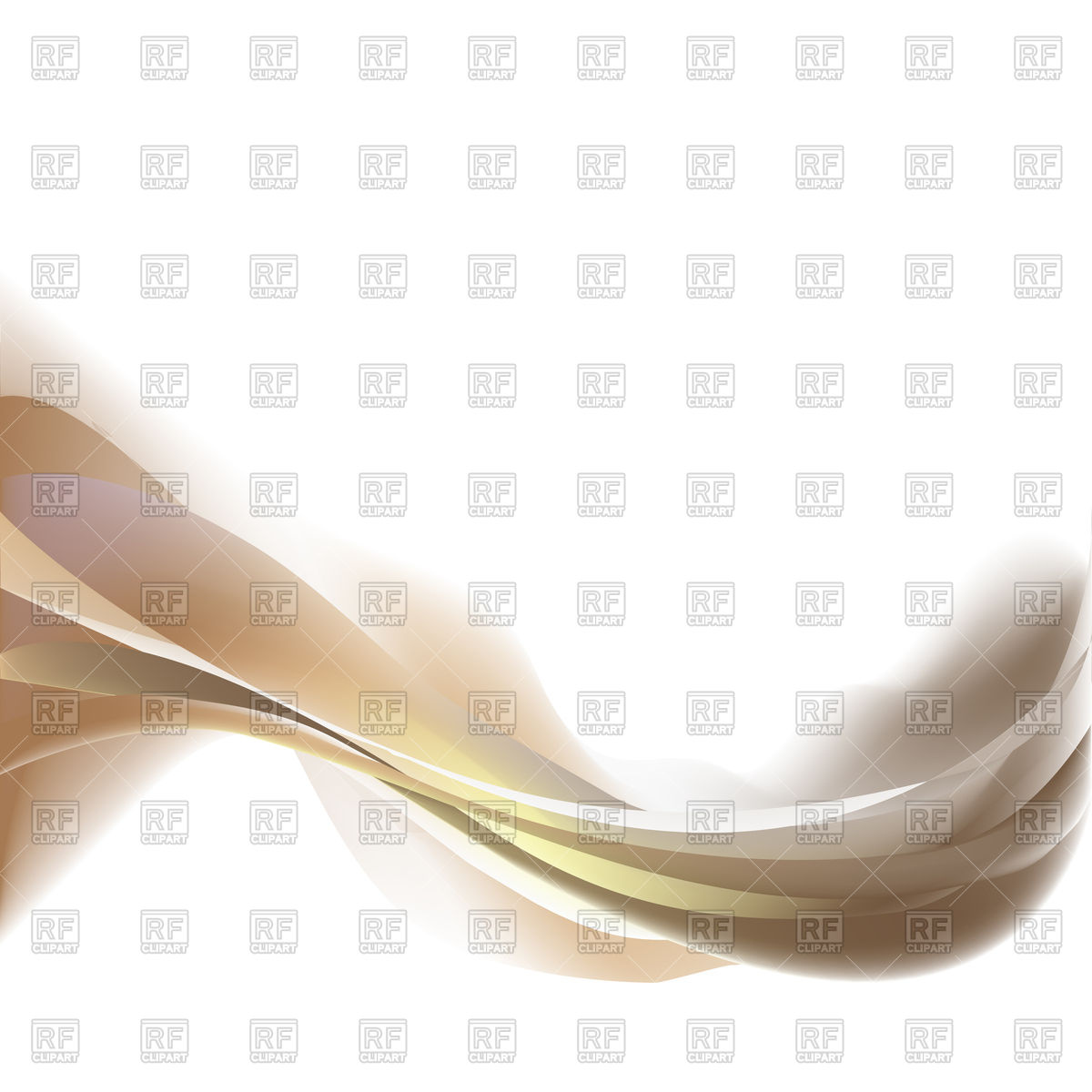 1200x1200 Brown Light Abstract Wave On A White Background Vector Image