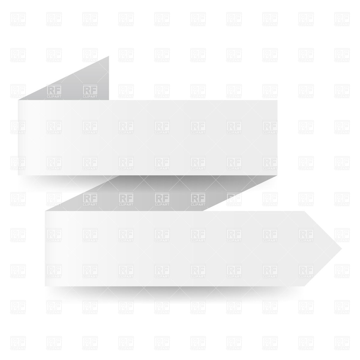 1200x1200 Two Step White Zigzag Paper Arrow Vector Image Of Design Elements