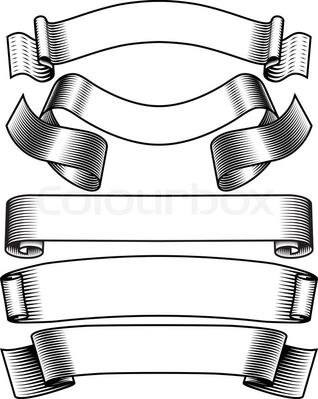 Black And White Banners Set Stock Vector Colourbox 637x800 Black And White Banners Set Stock Vector Colourbox