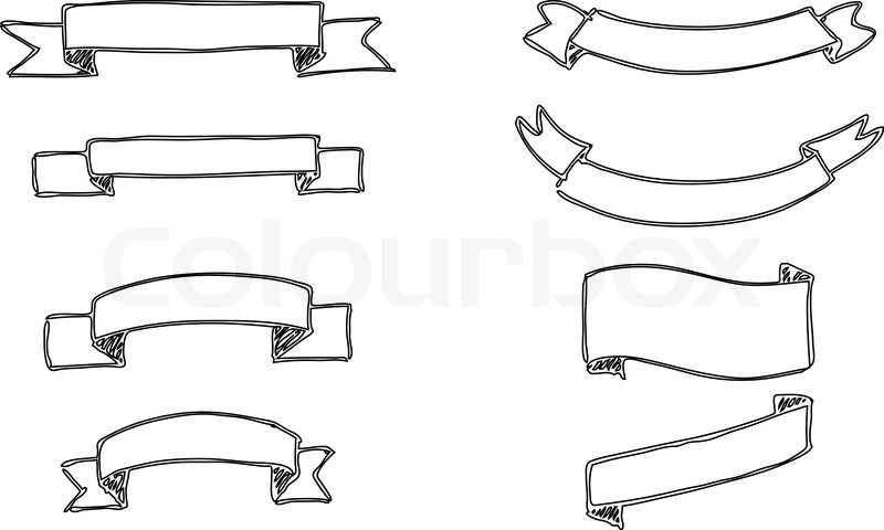 Set Of Hand Drawn Vector Banners Stock Vector Colourbox 800x480 Set Of Hand Drawn Vector Banners Stock Vector Colourbox
