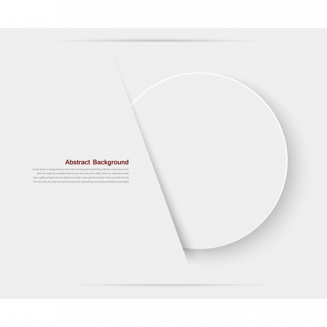 Vector Abstract Banner Background With White Paper And Circle 640x640 Vector Abstract Banner Background With White Paper And Circle