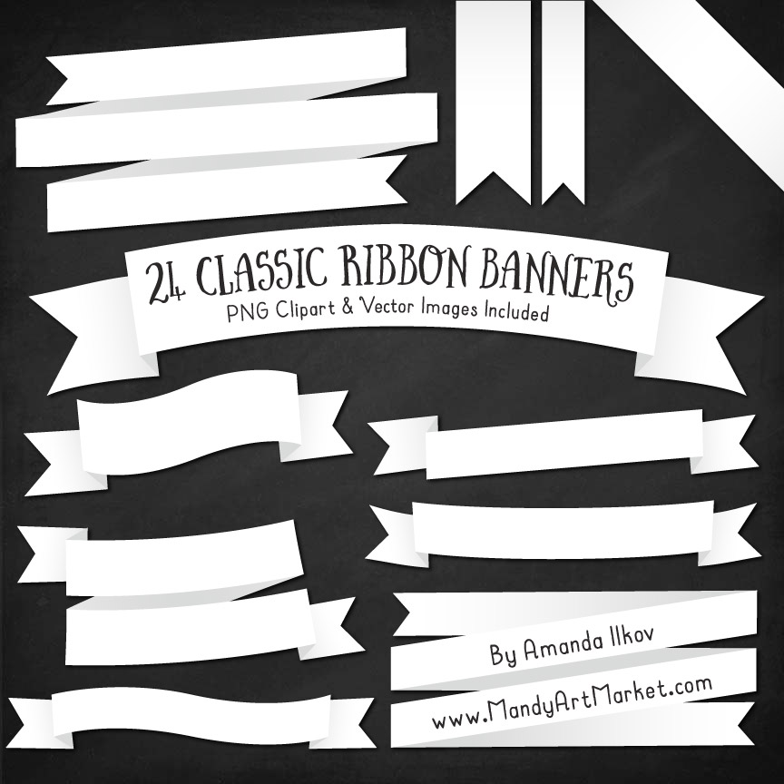 White Ribbon Banner Clipart 864x864 White Ribbon Banner Clipart