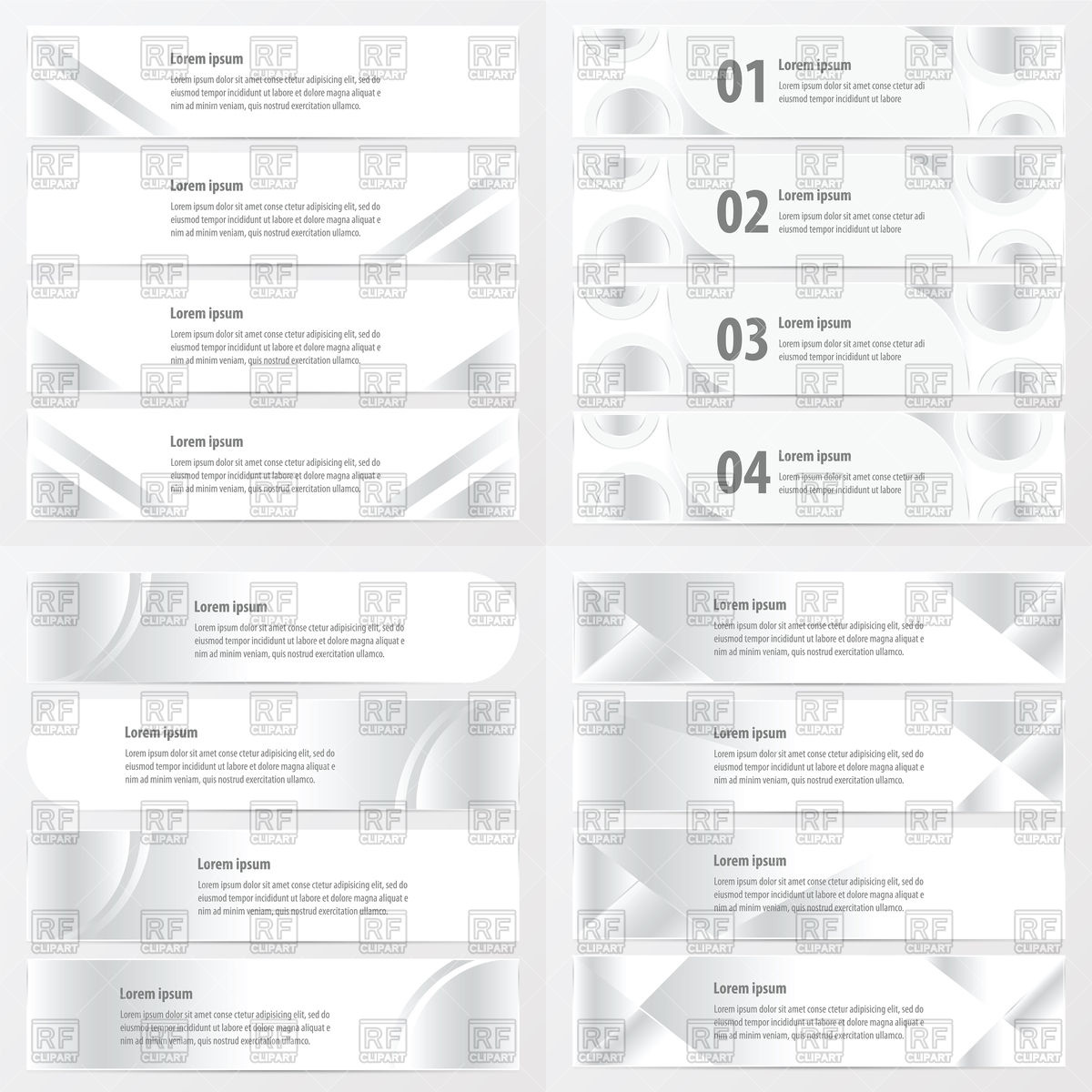 White Banner Design Set Vector Image Of Calendars, Layouts Pixia 1200x1200 White Banner Design Set Vector Image Of Calendars, Layouts Pixia