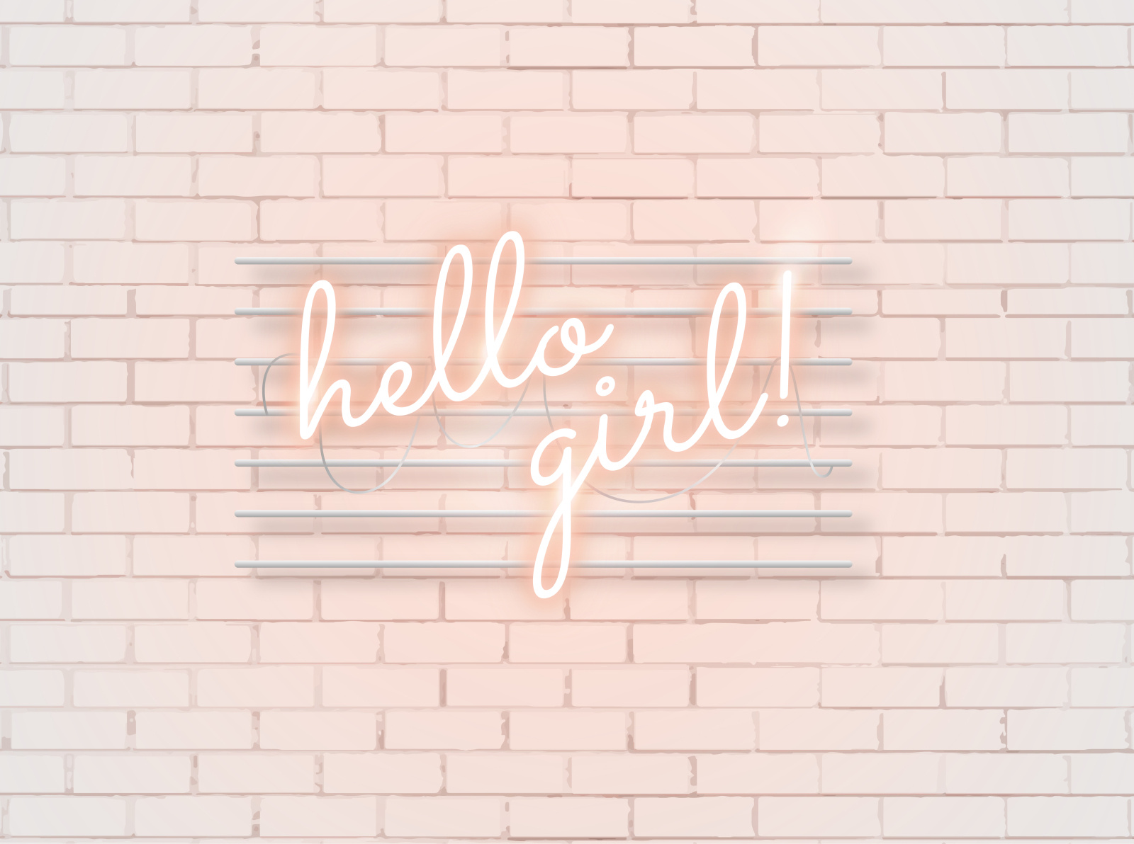 Neon Hello Girl! 1600x1192 Neon Hello Girl!