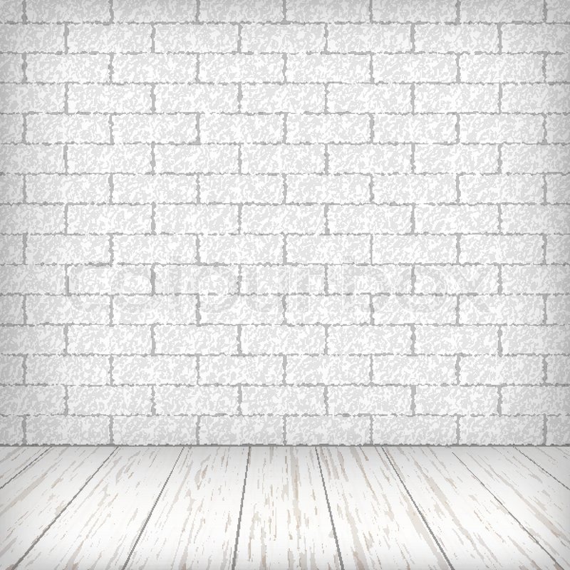 White Brick Wall With Wooden Floor In Stock Vector Colourbox 800x800 White Brick Wall With Wooden Floor In Stock Vector Colourbox