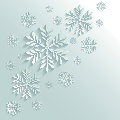 500x500 Paper Floral White Christmas Backgrounds Vector Free Download