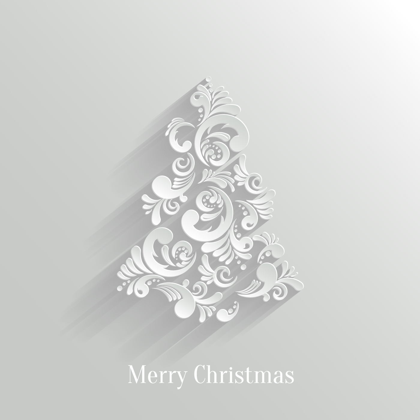 1400x1400 Paper Floral White Christmas Backgrounds Vector Free Download
