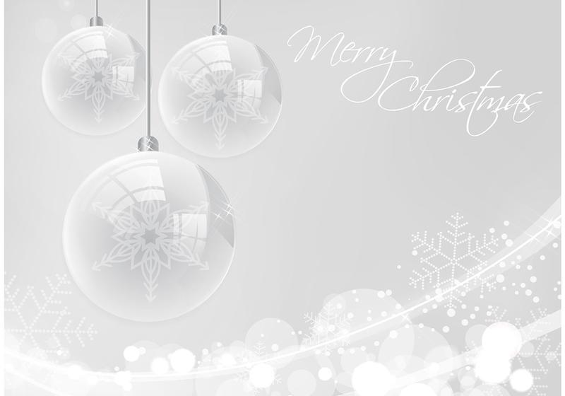 800x560 Silver Merry Christmas Vector Background