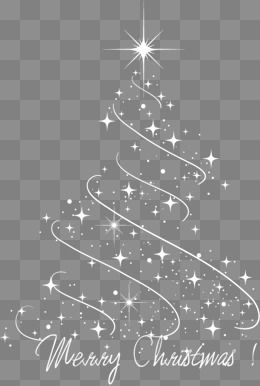 260x386 Star Christmas Tree, Starlight, Line, White Png Transparent Image