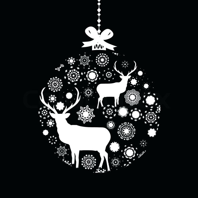 800x800 Black And White Christmas Ornaments Cuppainfo