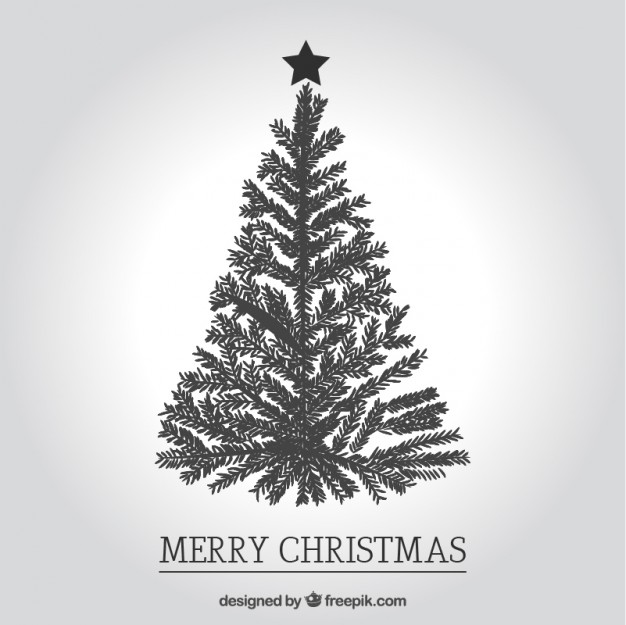 626x625 Black And White Christmas Greetings Vector Free Download