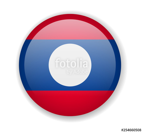Laos Flag Round Bright Icon On A White Background Stock Image 500x465 Laos Flag Round Bright Icon On A White Background Stock Image