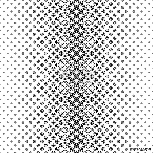Black And White Circle Pattern Design 500x500 Black And White Circle Pattern Design