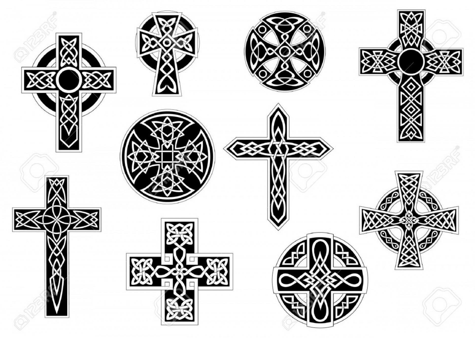 Decorative Cross With Banner Vector Cultracing 1872x1334 Decorative Cross With Banner Vector Cultracing
