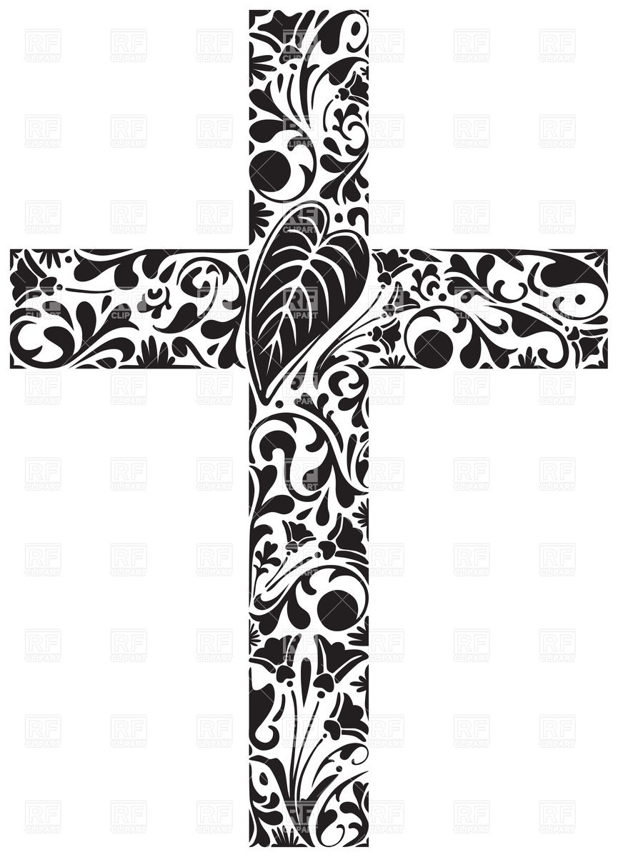 Floral Ornament In Shape Of A Cross Vector Image Of Backgrounds 865x1200 Floral Ornament In Shape Of A Cross Vector Image Of Backgrounds