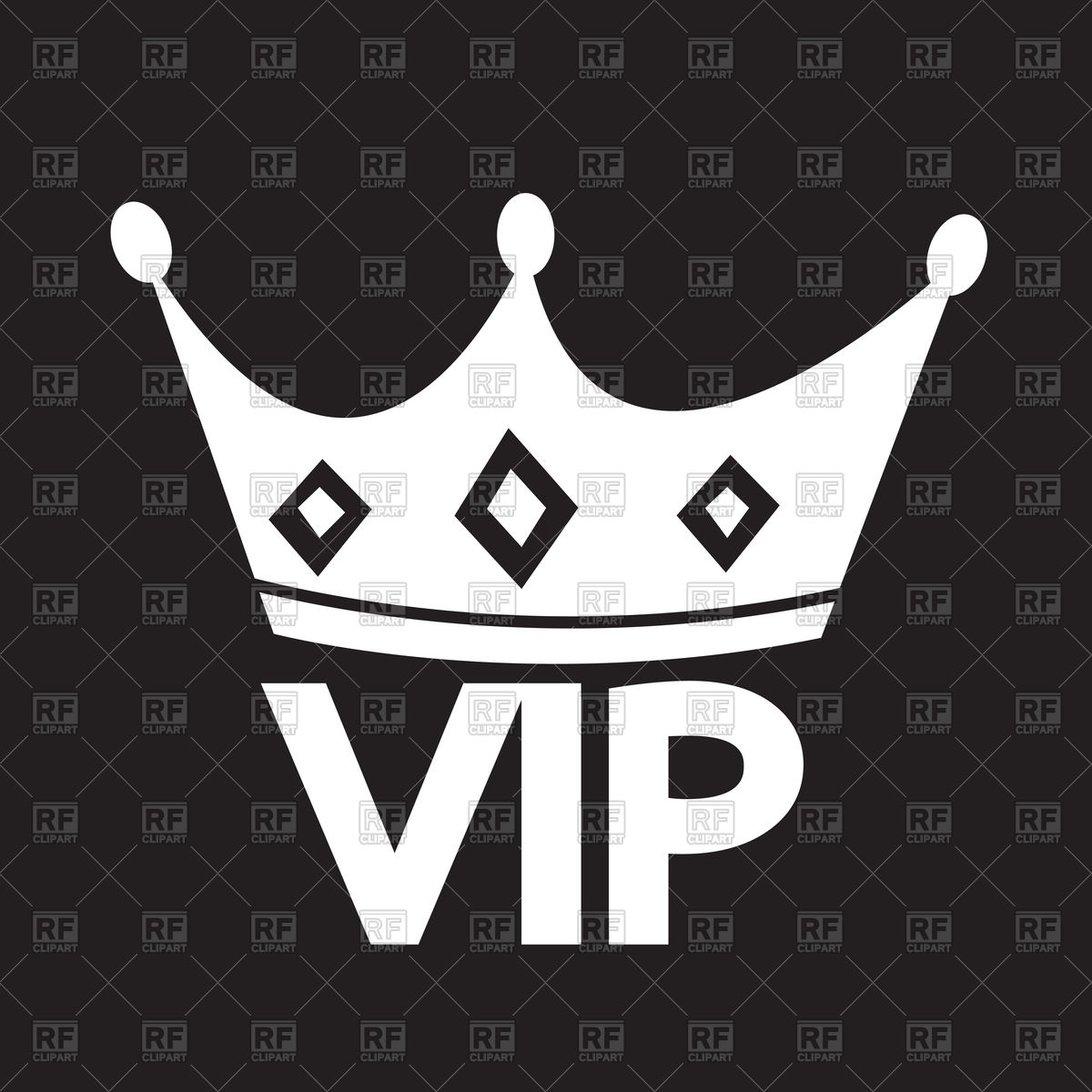 1200x1200 Vip Emblem With Crown Vector Image Of Icons And Emblems Tumdee