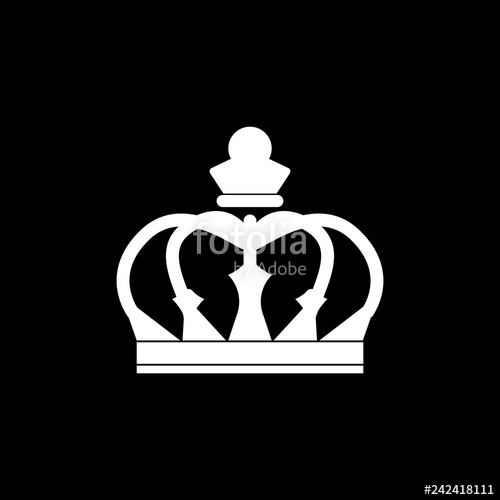 500x500 White Single Royal Crown Vector Stock Image And Royalty Free