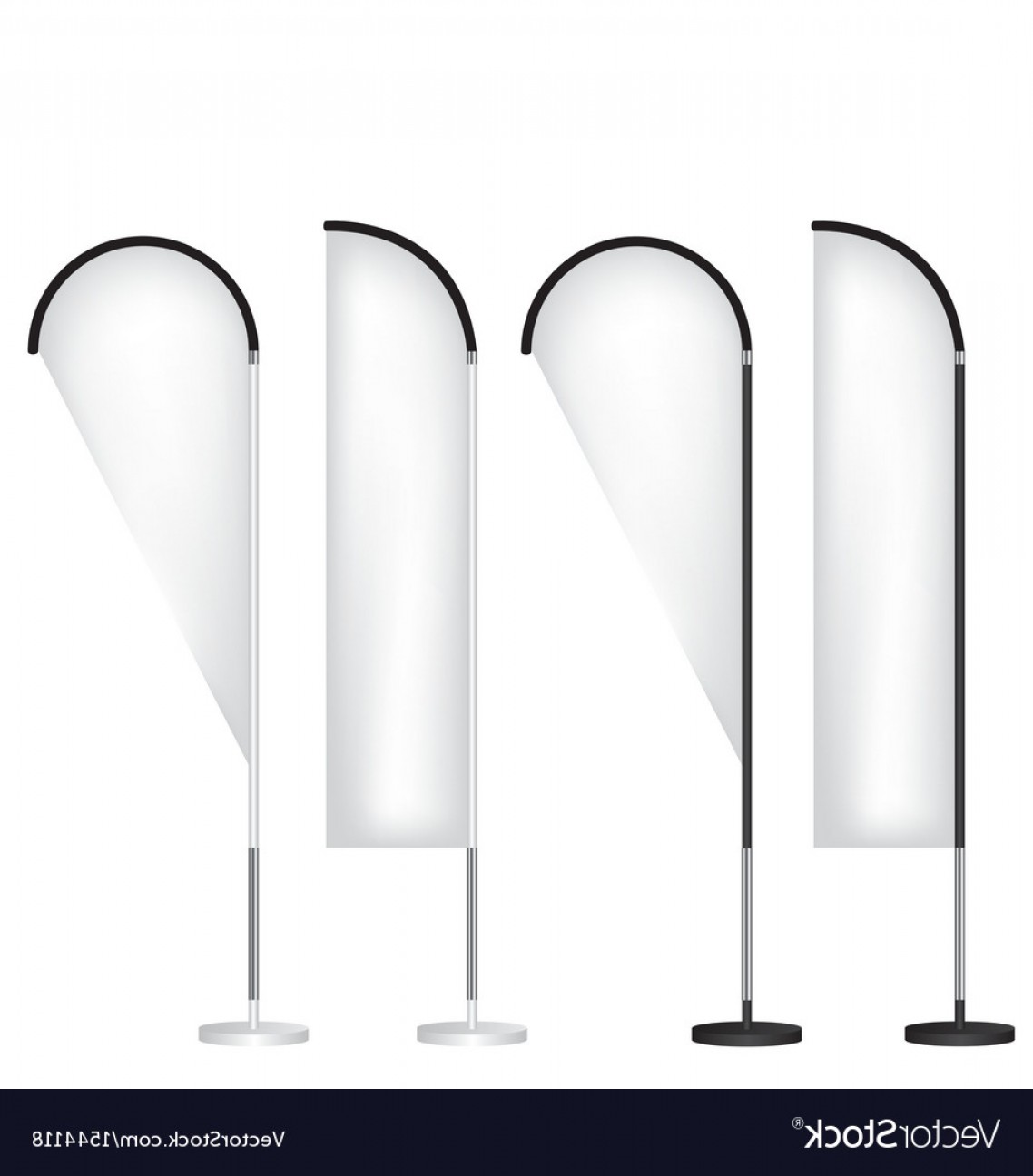 1138x1296 Blank Banner Flag Stand Vector Wallkeeper