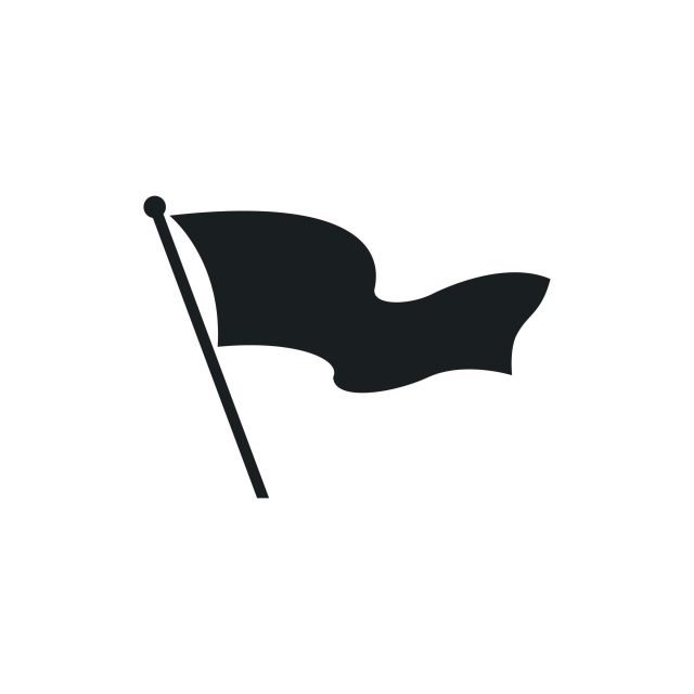 640x640 Flag Vector Design Race Black Mockup Illustration Emblem Isolated