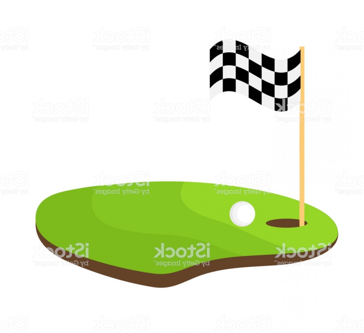 1228x1125 Golf Hole And Flag Vector Soidergi