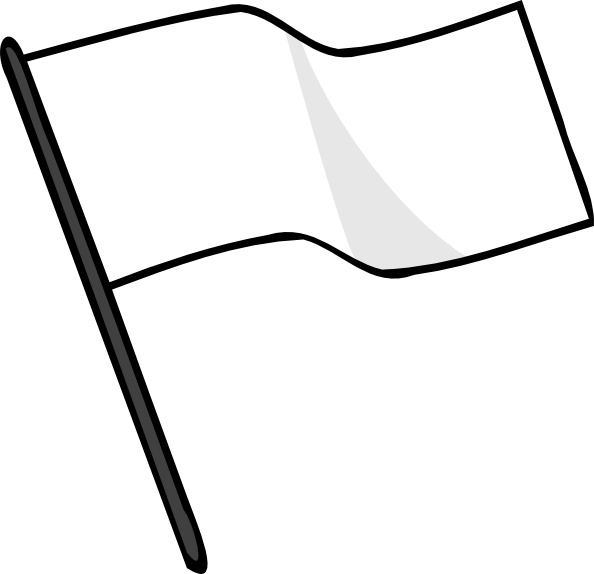 594x574 Waving White Flag Clip Art Free Vector In Open Office Drawing