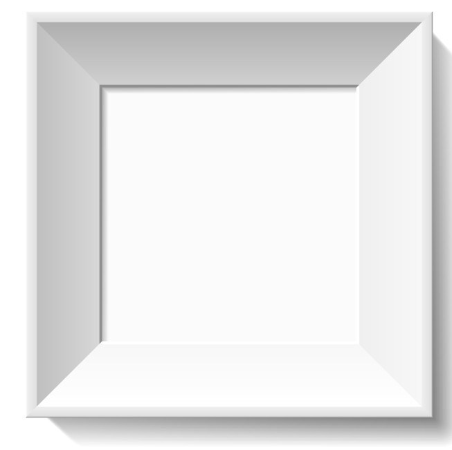 653x651 Free Simple White Feel Photo Frame Vector