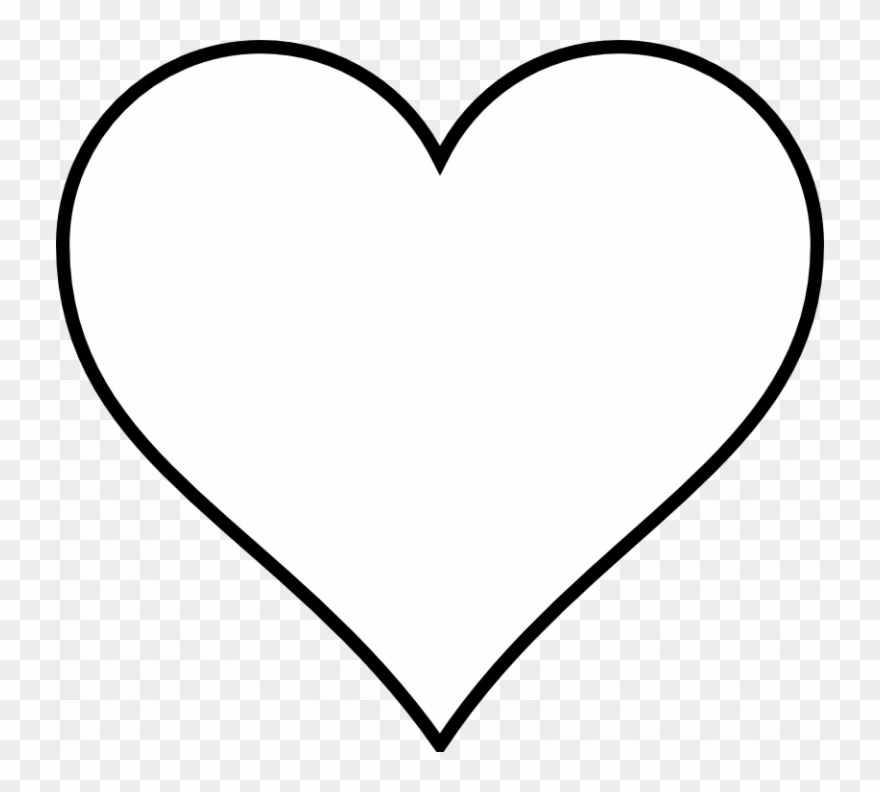 880x792 Download Black And White Heart Clipart