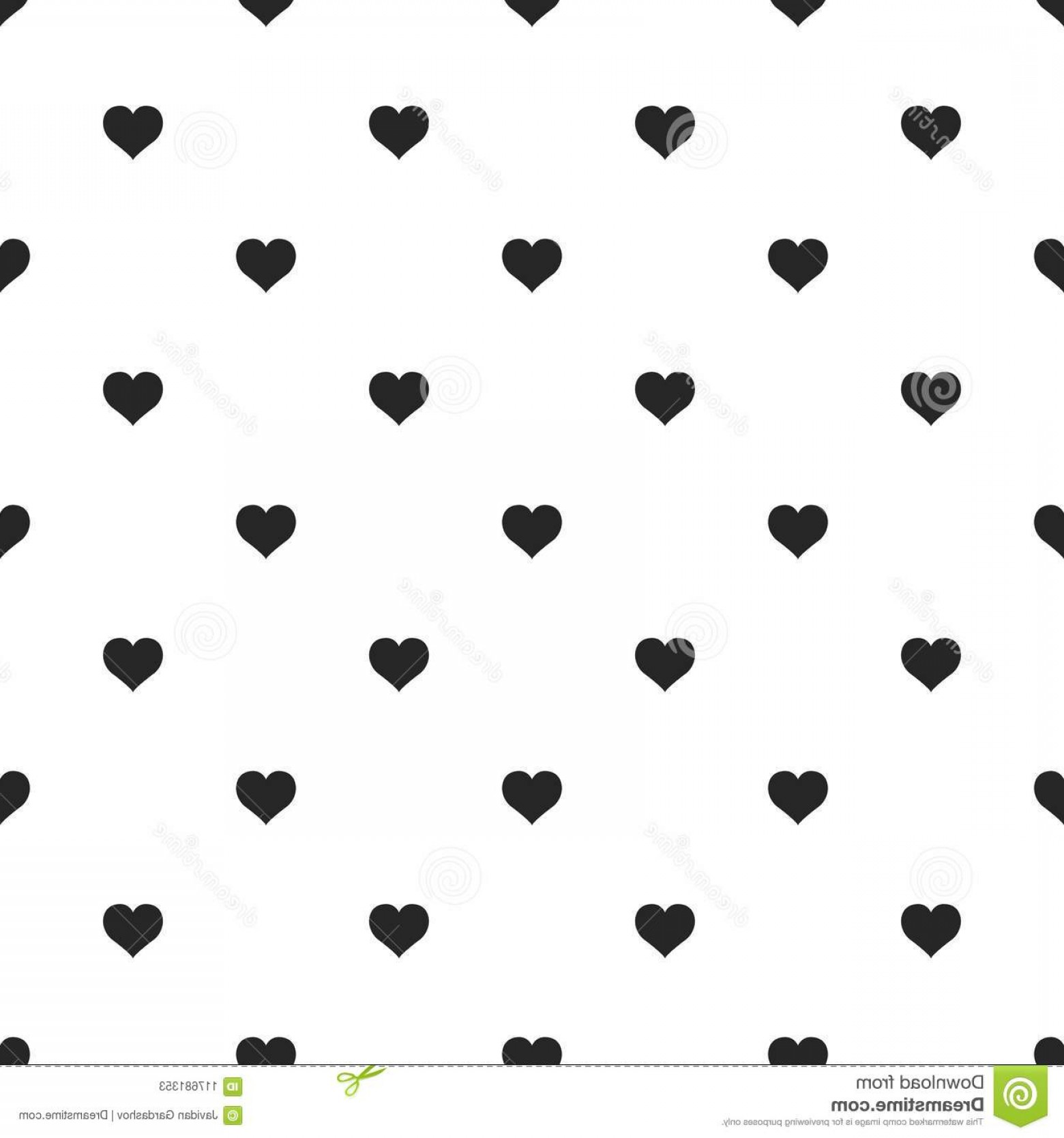 1560x1668 Seamless Pattern Graphic Diagonal Black Small Heart Vector White