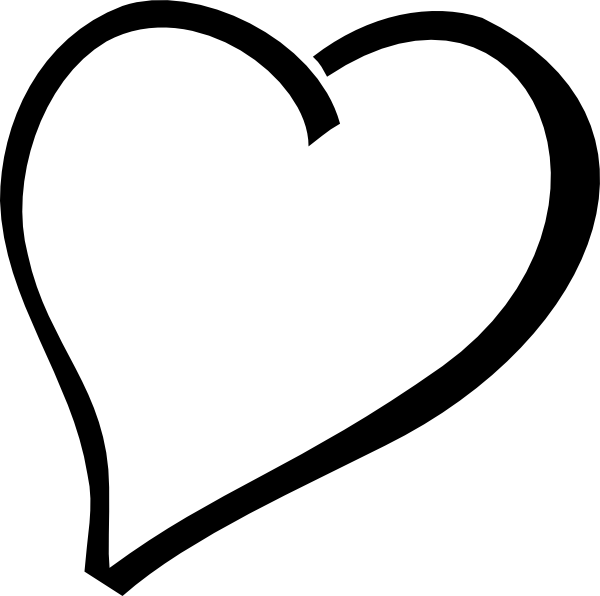 600x596 Clip Art Black Heart Free Clipart Images