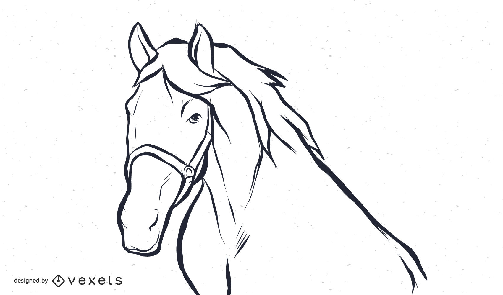 White Horse Vector