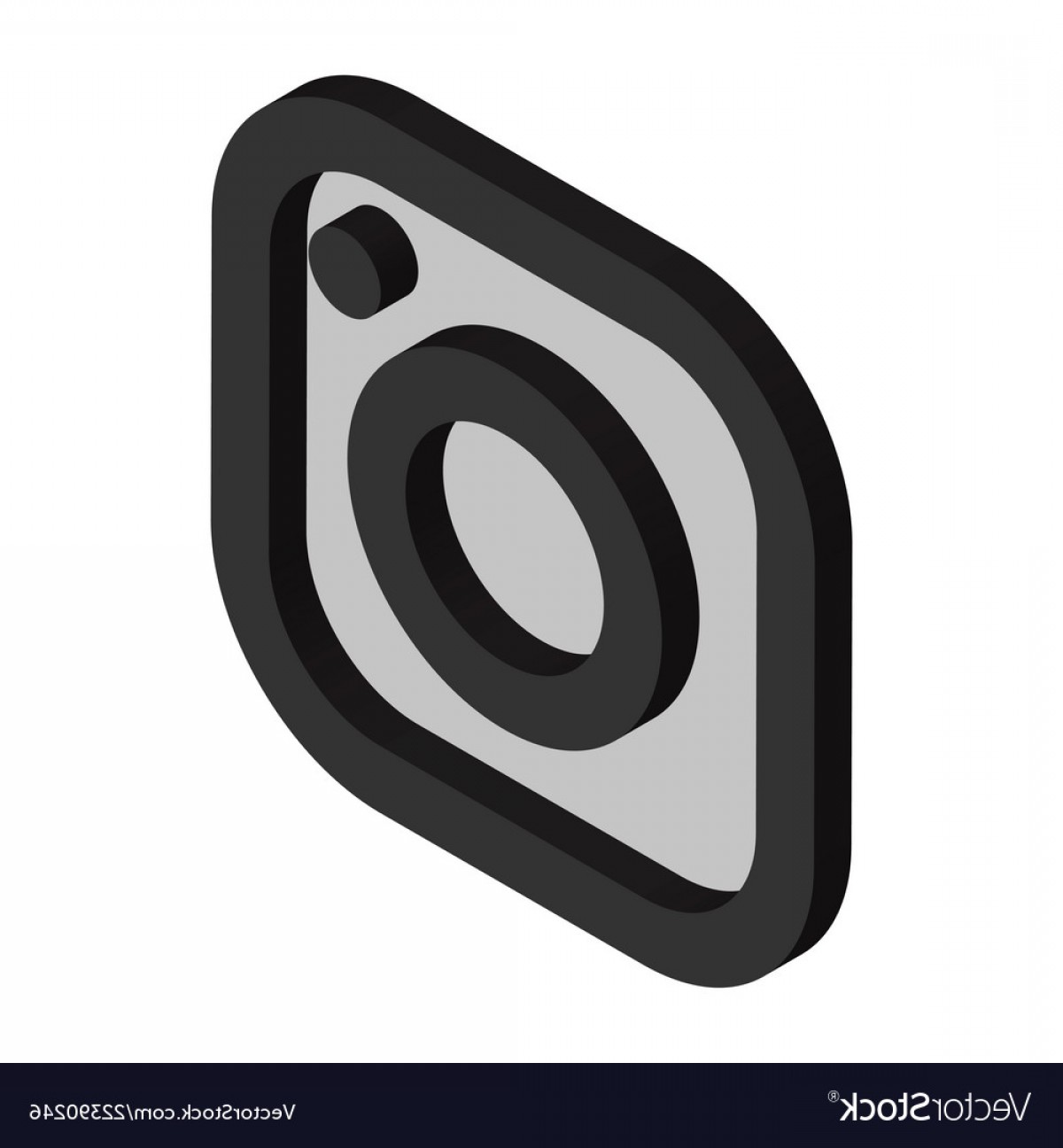 1200x1296 Instagram Logo Isometric Icon Vector Catchsplace
