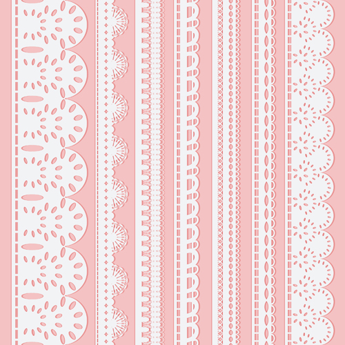 500x500 Different White Lace Borders Vector Free Download