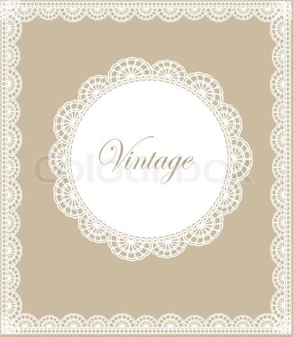 418x480 Vector Of 'lace Border Vector Illustration' For Table Numbers