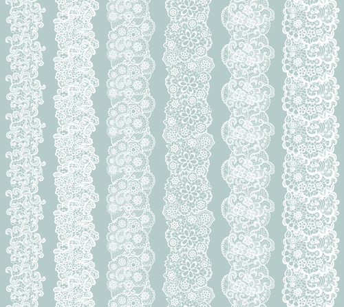 500x446 White Lace Vector Seamless Borders Free Download