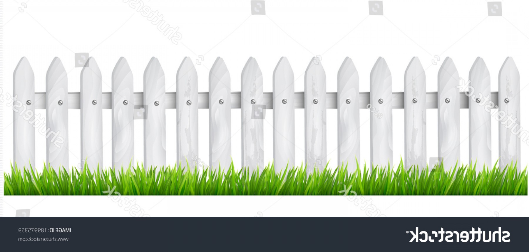 White Picket Fence Vector
