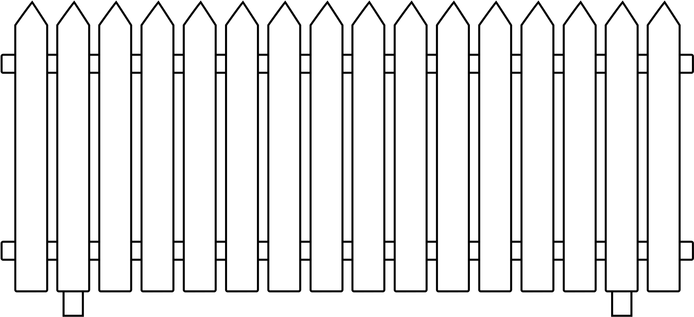 White Picket Fence Vector at Collection of White